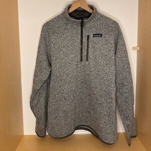 FLAWLESS Patagonia Better Sweater 1/4-Zip Gray STY25522 Men’s Large